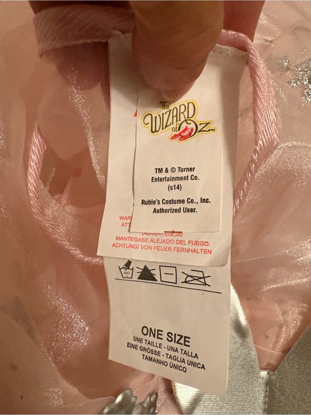 Rubie's Glinda the Good Witch wizard of oz Costume lined Dress new without tags - Picture 2 of 2